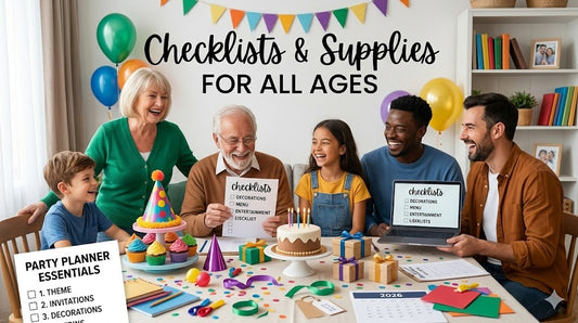 Birthday Party Planning Checklist & Supplies for All Ages