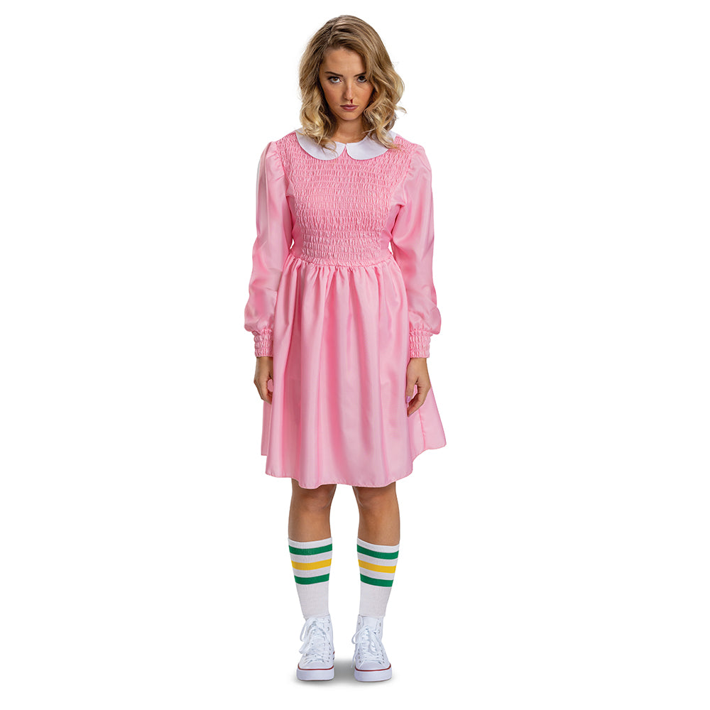 STRANGER THINGS - ELEVEN PINK DRESS DELUXE ADULT