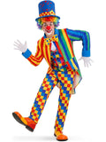 Adult Funny Clown Costume for Men Women Halloween Cosplay Dress Up Party