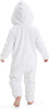 Toddler Cute Ghost Costume for Girls & Boys - 3D Hooded Animal Jumpsuit for Halloween Party