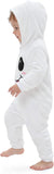 Toddler Cute Ghost Costume for Girls & Boys - 3D Hooded Animal Jumpsuit for Halloween Party