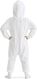 Kids Cute Ghost Costume for Girls & Boys - 3D Hooded Animal Jumpsuit for Halloween Party