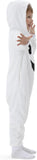 Kids Cute Ghost Costume for Girls & Boys - 3D Hooded Animal Jumpsuit for Halloween Party