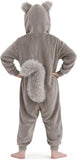 Kids Squirrel Costume for Girls & Boys - 3D Hooded Animal Jumpsuit for Halloween Party