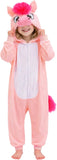 Kids Pink Horse Costume for Girls & Boys - 3D Hooded Animal Jumpsuit for Halloween Party