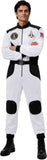 Adult Astronaut Costume for Men White Space Suit Costume for Halloween Cosplay Dress Up Party