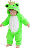 Toddler Frog Costume for Girls & Boys - 3D Hooded Animal Jumpsuit for Halloween Party