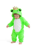 Toddler Frog Costume for Girls & Boys - 3D Hooded Animal Jumpsuit for Halloween Party