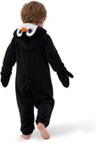 Toddler Penguin Onesie Costume for Halloween with 3D Hood and Tail