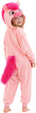 Kids Pink Horse Costume for Girls & Boys - 3D Hooded Animal Jumpsuit for Halloween Party