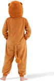 Kids Lion Costume for Girls & Boys - 3D Hooded Animal Jumpsuit for Halloween Party