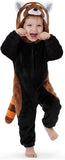 Toddler Red Panda Costume for Girls & Boys - 3D Hooded Animal Jumpsuit for Halloween Party