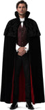 Black Halloween Vampire Costume Cape for Women Men