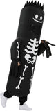 Inflatable Skeleton Tube Man Costume Adults Halloween Blow Up
