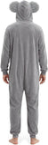 Adult Koala Onesie Costume - 3D Hooded Animal One-Piece Pajama for Halloween Men Women
