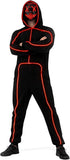 Adult Light-Up Stick Figure Halloween Costume with Mask for Halloween