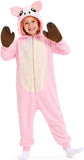 Kids Pig Costume for Girls & Boys - 3D Hooded Animal Jumpsuit for Halloween Party