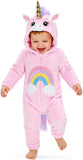 Toddler Unicorn Costume for Girls & Boys - 3D Hooded Animal Jumpsuit for Halloween Party
