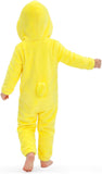 Toddler Yellow Duck Costume for Girls & Boys - 3D Hooded Animal Jumpsuit for Halloween Party