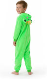 Kids Frog Costume for Girls & Boys - 3D Hooded Animal Jumpsuit Costume for Halloween Party