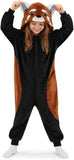 Kids Red Panda Costume for Girls & Boys - 3D Hooded Animal Jumpsuit Costume for Halloween Party