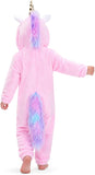 Toddler Unicorn Costume for Girls & Boys - 3D Hooded Animal Jumpsuit for Halloween Party