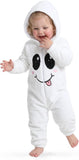 Toddler Cute Ghost Costume for Girls & Boys - 3D Hooded Animal Jumpsuit for Halloween Party