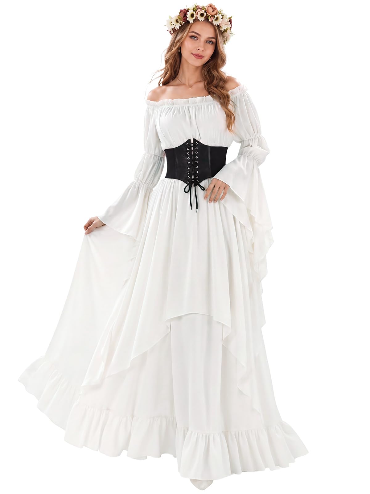 3 PCS Women's Medieval Renaissance Dress
