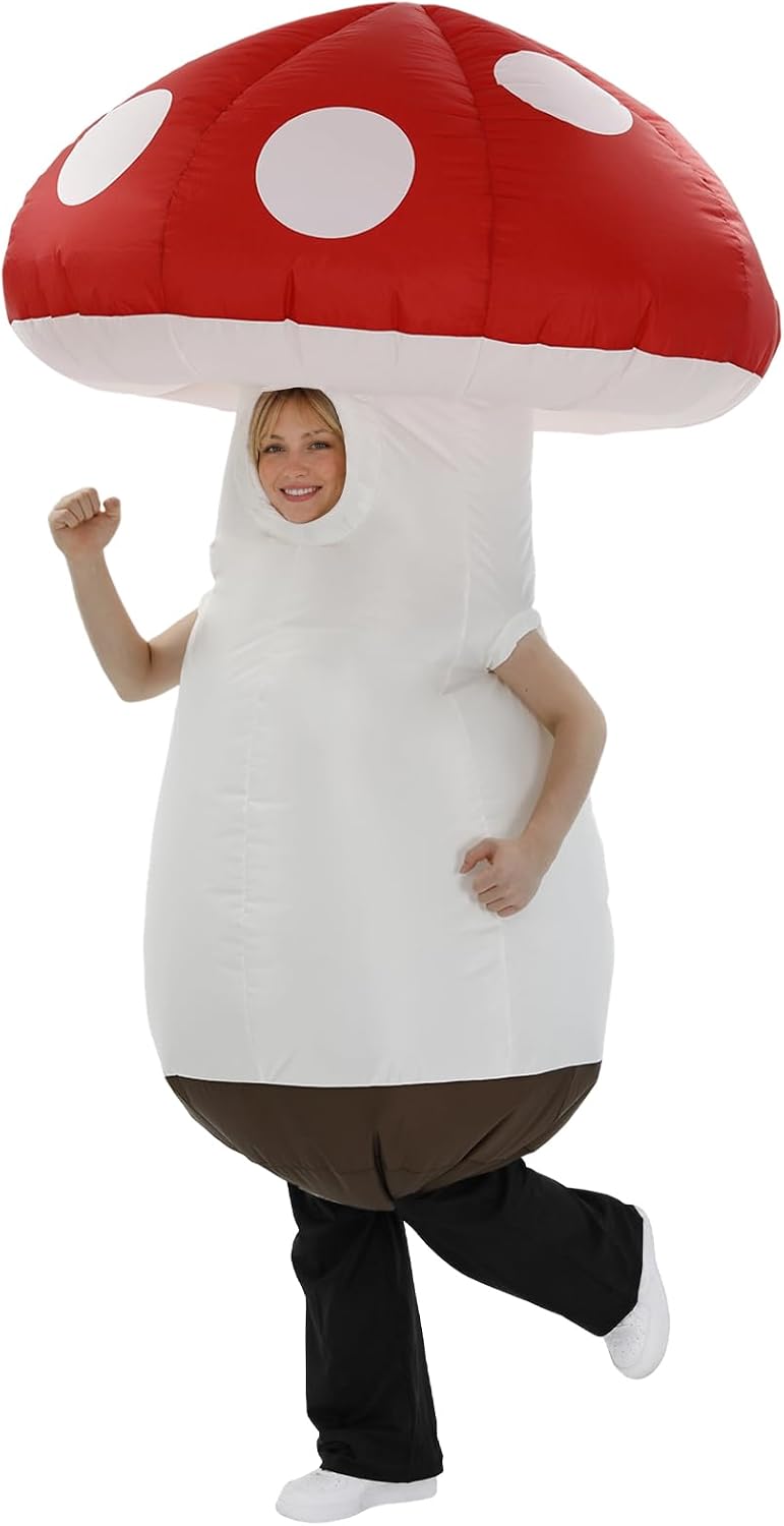 Mushroom Inflatable Costume for Adults Halloween Blow Up