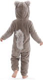 Toddler Squirrel Costume for Girls & Boys - 3D Hooded Animal Jumpsuit for Halloween Party