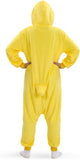 Adult Yellow Duck Onesie Costume - 3D Hooded Animal One-Piece Pajama for Halloween Men Women