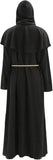 Men's Medieval Hooded Priest Costume - Friar Monk Robe for Renaissance Cosplay Halloween