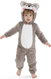 Toddler Squirrel Costume for Girls & Boys - 3D Hooded Animal Jumpsuit for Halloween Party
