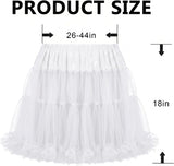 Petticoat Tutu Skirt for Women, Short Layered Tulle