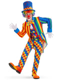 Adult Funny Clown Costume for Men Women Halloween Cosplay Dress Up Party