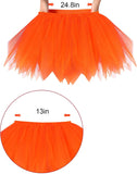 Black Orange White Tutus for Women Adults Tulle Skirt