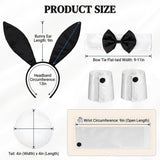 Black Bunny Ears Costume Accessories Set for Women