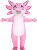 Inflatable Axolotl Costume for Adults Funny Blow Up Party Suit