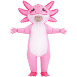 Inflatable Axolotl Costume for Adults Funny Blow Up Party Suit