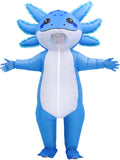 Inflatable Axolotl Costume for Adults Funny Blow Up Party Suit