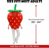 Inflatable Strawberry Costume for Adults, Halloween Blow Up