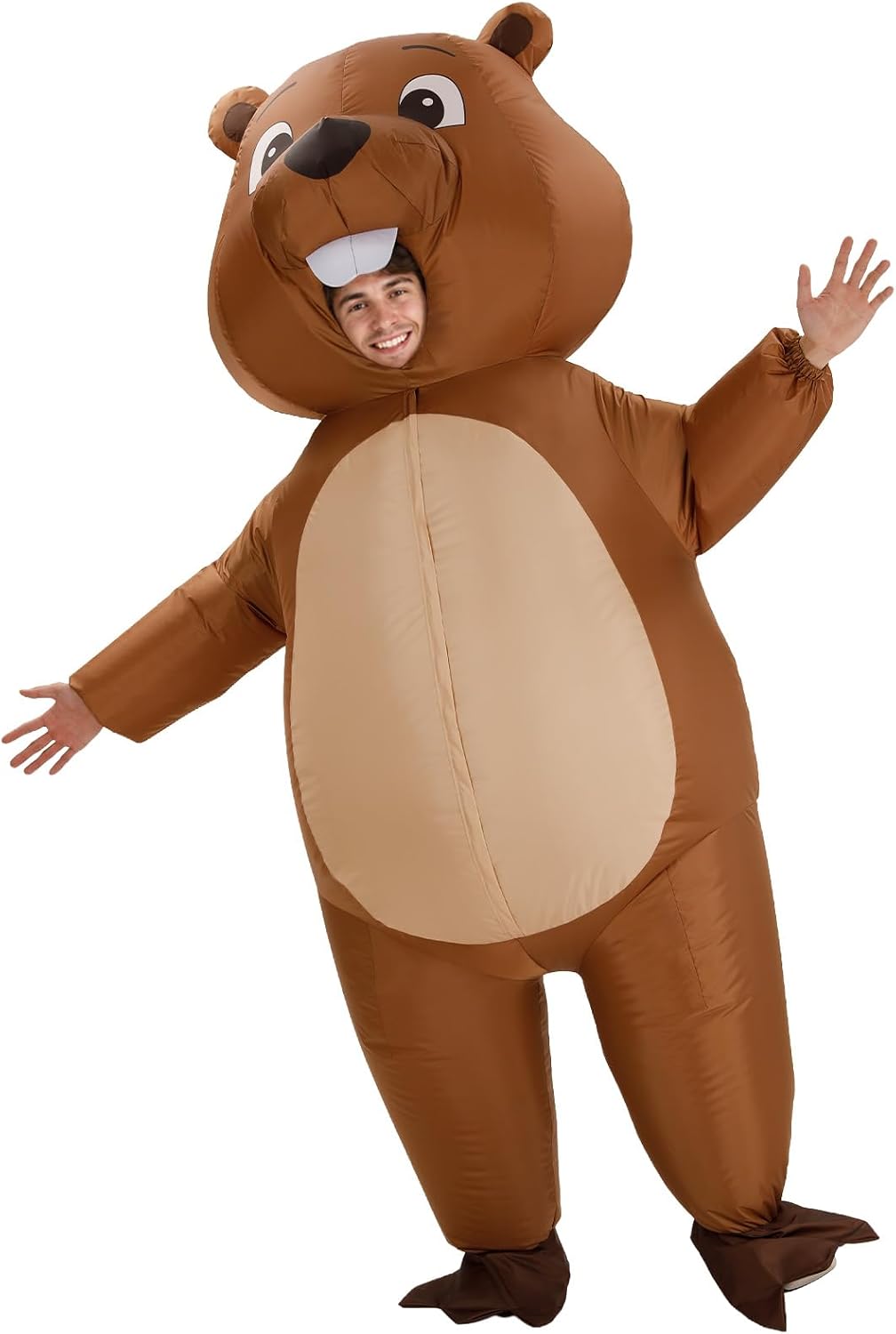 Inflatable Beaver Costume for Adults, Halloween Blow Up Suits