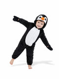 Toddler Penguin Onesie Costume for Halloween with 3D Hood and Tail