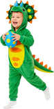 Toddler Dinosaur Costume - 3D Hooded Triceratops Jumpsuit 2-4T