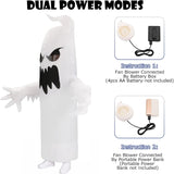 Inflatable Ghost Costume for Adults, Funny Blow Up Costumes for Halloween Cosplay Parties