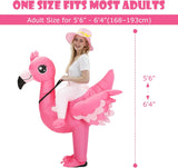 Ride-On Flamingo Inflatable Costume for Adults