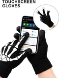 Skeleton Fingerless Gloves for Women Men