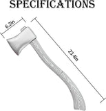 Halloween Fake Axe Silver Axe Costume Accessory, 23 Inchs Long