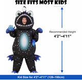 Inflatable Angler Fish Costume for Kids, Funny Blow Up Fish