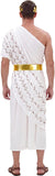 Mens Greek God Toga Costume Adult Roman Robe Outfit Greek Mythology Costumes Halloween Cosplay Costumes